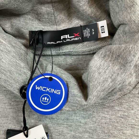 RLX Ralph Lauren Women's Performance Cotton Blend Turtleneck Heather Grey Small - Picture 7 of 10